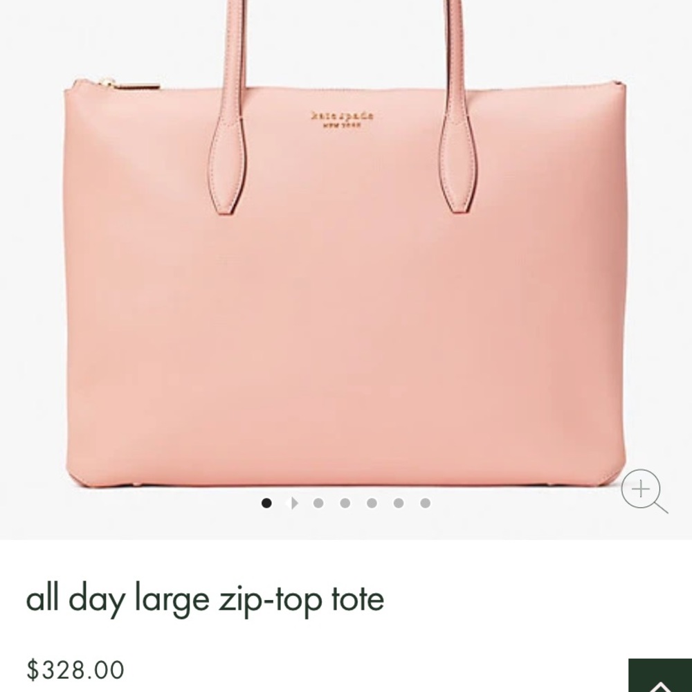Brand new Kate Spade all day large zip-top tote